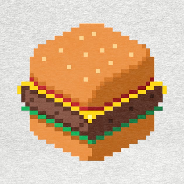 Isometric Pixel Art Cheeseburger by PXLFLX